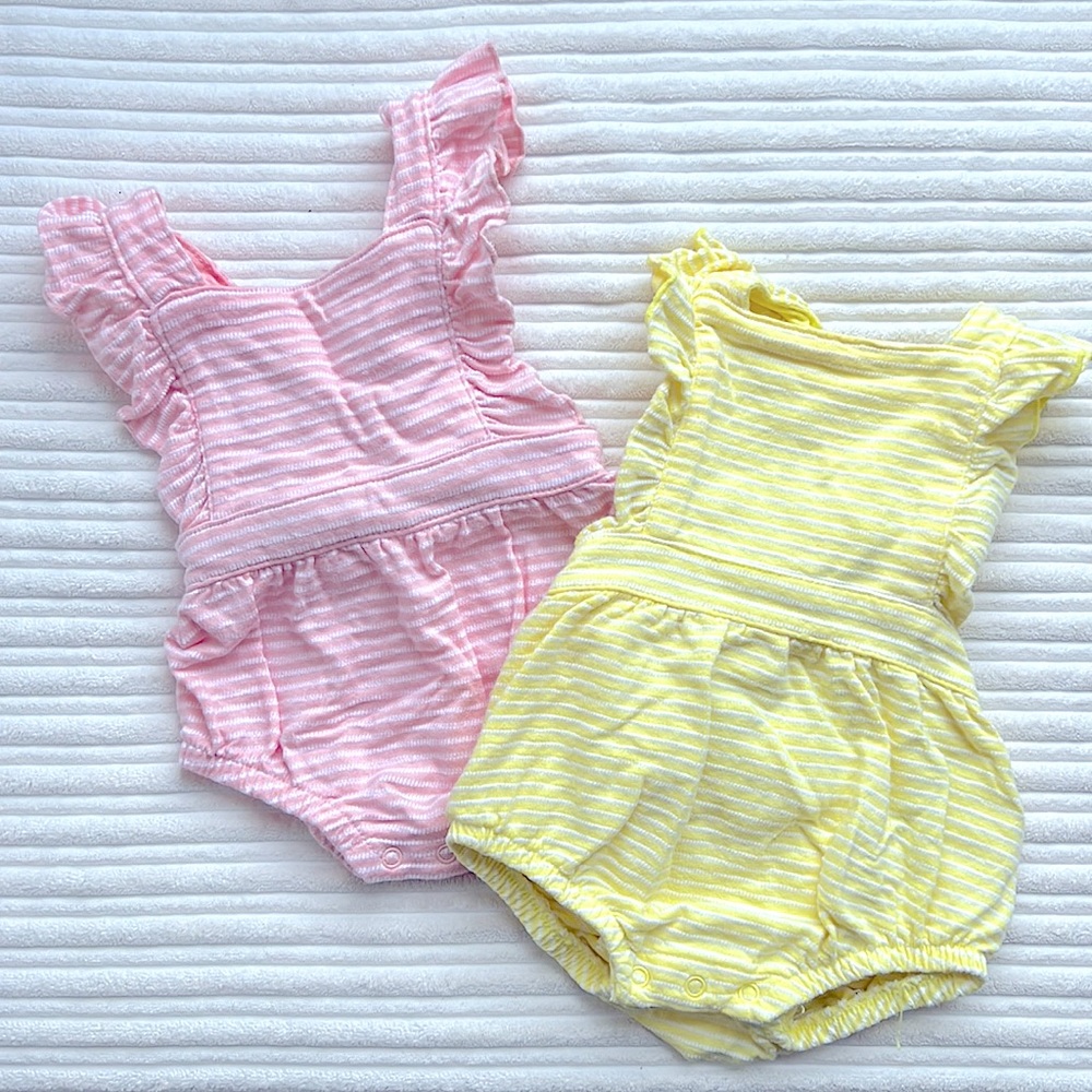 Bundle of new baby Cat&Jack rompers